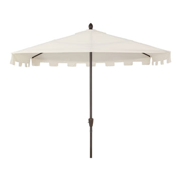 Sidney 9 ft. Classic MidCentury Rectangular Half Market Patio Umbrella